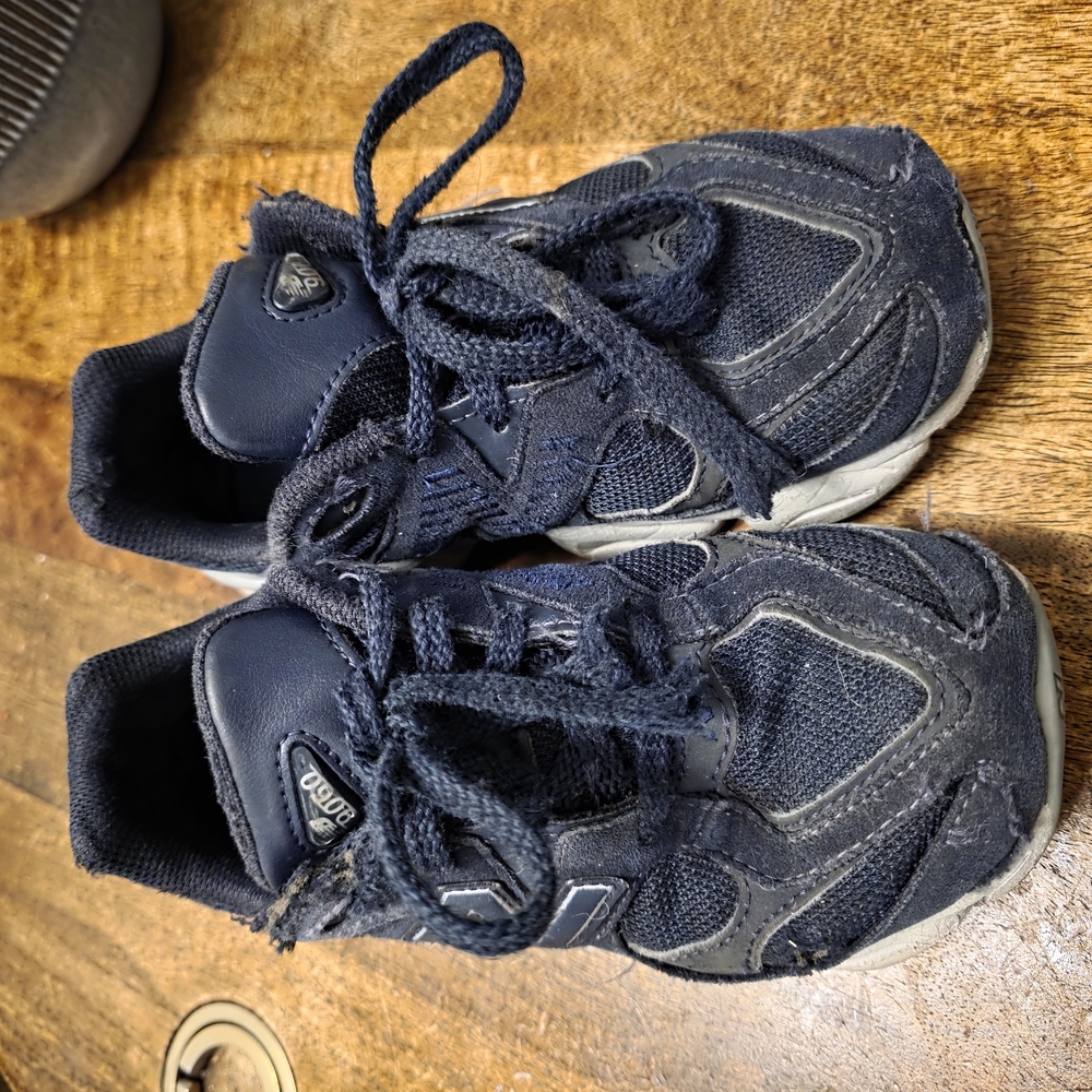 Kids Navy Blue Athletic Shoes